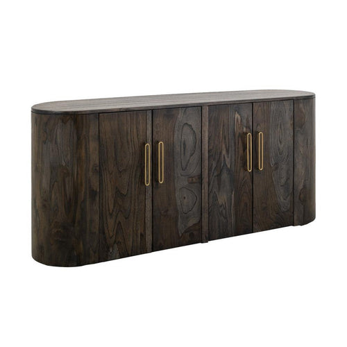 Eray Sideboard Buffet Cabinet Console | 4 Doors | Black Mango Wood