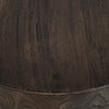 Eray Chairside End Table | Drum Design | Teak Black Mango Wood 18’’ BM334239