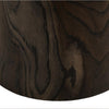 Eray Chairside End Table | Drum Design | Teak Black Mango Wood 18’’ BM334239
