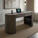 Eray Writing Desk | 2 Drawers | USB Ports | Teak Black Mango Wood 60"