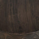 Eray Side End Table | Modern Drum Shape Black Mango Teak Wood | 24’’ BM334242