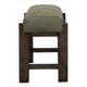 Eray 24’’ Counter Stool | Sage Green Seat Cushion | Teak Brown Wood