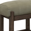 Eray 24’’ Counter Stool | Sage Green Seat Cushion | Teak Brown Wood