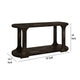 Eray Sofa Console Table | 1 Shelf | Oblong Frame | Black Teak 59’’ BM334252