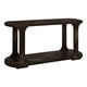 Eray Sofa Console Table | 1 Shelf | Oblong Frame | Black Teak 59"