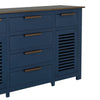 Boney Sideboard Buffet Console | 6 Drawers | 2 Doors | Blue Brown 69’’ BM334253