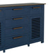 Boney Sideboard Buffet Console | 6 Drawers | 2 Doors | Blue Brown 69’’ BM334253