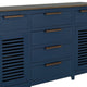 Boney Sideboard Buffet Console | 6 Drawers | 2 Doors | Blue Brown 69’’ BM334253