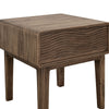 Oly Side End Table | 1 Drawer | Rustic Natural Brown Melina Wood 23’’ BM334261