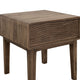 Oly Side End Table | 1 Drawer | Rustic Natural Brown Melina Wood 23’’ BM334261