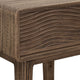 Oly Side End Table | 1 Drawer | Rustic Natural Brown Melina Wood 23’’ BM334261