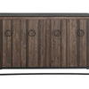 Kianu Sideboard Console Buffet | 4 Doors | Brown Plank Style | 59’’ BM334263