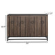 Kianu Sideboard Console Buffet | 4 Doors | Brown Plank Style | 59’’ BM334263