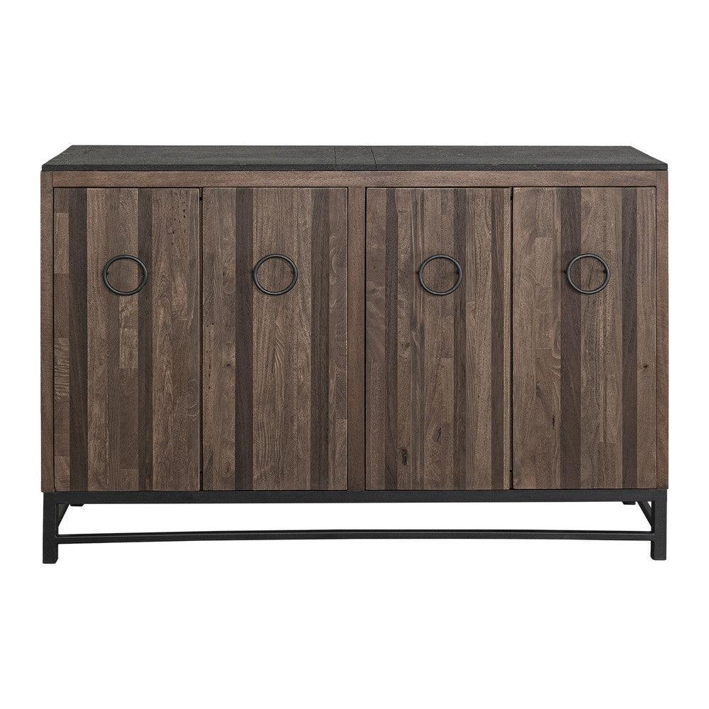 Buy 59 Inch Sideboard Buffet Console Doors Plank Style | Fast Shipping