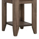 Tacey Chairside Table | 1 Drawer | 1 Shelf | Peanut Brown Wood | 18’’ BM334267