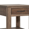 Tacey Side End Table | 1 Drawer 1 Shelf | Rustic Peanut Brown | 23’’ BM334269