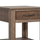 Tacey Side End Table | 1 Drawer 1 Shelf | Rustic Peanut Brown | 23’’ BM334269