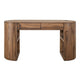 Eray Office Desk | 2 Drawers | Almond Barrel Brown Mango Wood | 60’’