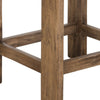 Eray Counter Stool | Almond Barrel Brown | Rustic Dark Faux Leather BM334290