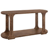 Eray Sofa Console Table | 1 Shelf | Almond Barrel Brown Wood | 59"