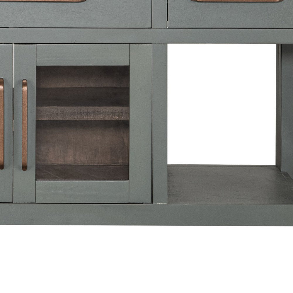 Irra Sideboard Console Buffet | 3 Drawer | 2 Doors | Turquoise | 70’’ BM334297
