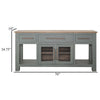Irra Sideboard Console Buffet | 3 Drawer | 2 Doors | Turquoise | 70’’ BM334297