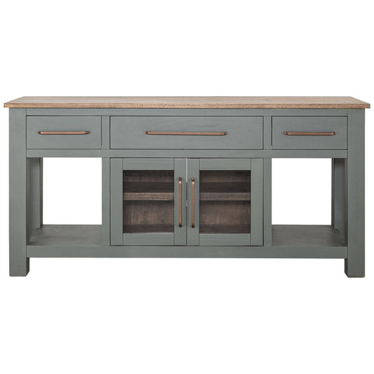 Irra Sideboard Console Buffet | 3 Drawer | 2 Doors | Turquoise | 70"