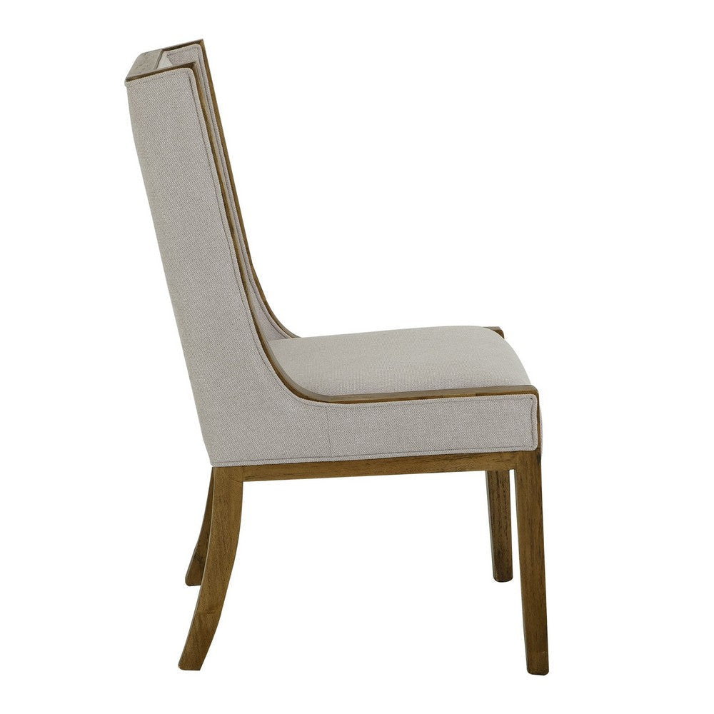 Eray Dining Side Chair Set of 2 Melina Wood Succulent Green Polyester BM334299