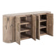 Eray Sideboard Buffet Cabinet | 4 Doors |Light Brown Teak Mango Wood BM334308
