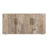 Eray Sideboard Buffet Cabinet | 4 Doors |Light Brown Teak, Mango Wood