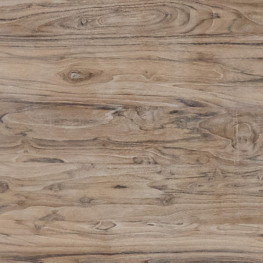 Eray Side End Table | Drum Shape Light Brown Teak Mango Wood 24’’ BM334312