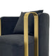 Boko Accent Swivel Club Chair Black Velvet Fabric Matte Gold Metal BM334325