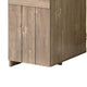 Fior Home Writing Desk | 47’’ | Hazelnut Brown Wood | Faux Barn Door