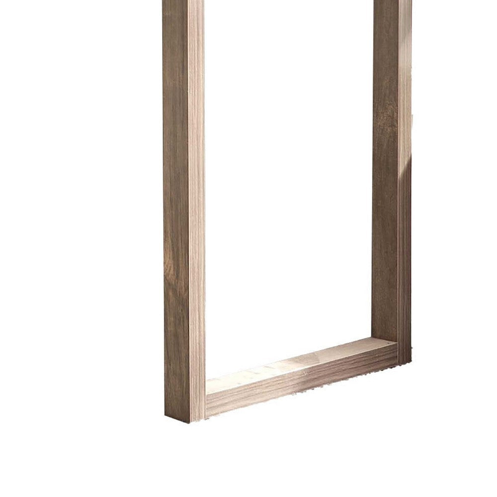 Fior L Shaped Writing Desk | 56’’ | Hazelnut Brown Wood | Barn Door
