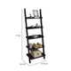 Accent Ladder Bookcase with 5 Shelves | 72’’ | Red Cocoa Brown BM334350