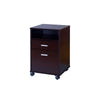 Desk w File Cabinet | 2 Storage Drawers | 47’’ Red Cocoa Brown BM334351