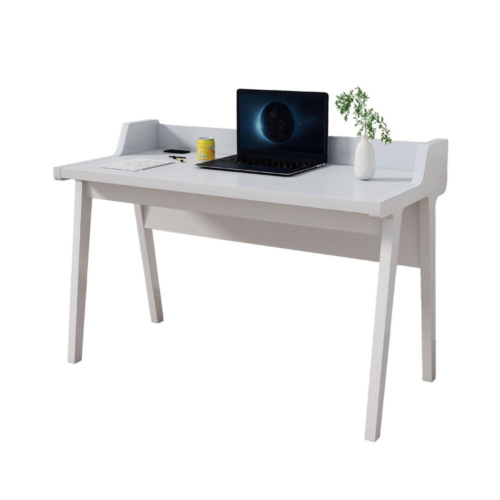 Writing Desk | Wrap Around Tabletop | 50’’ | Modern White Finish BM334357