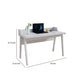 Writing Desk | Wrap Around Tabletop | 50’’ | Modern White Finish BM334357