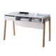 Writing Desk | 1 Drawer and Open Shelf | 47’’ | Modern White and Brown BM334368