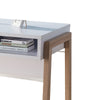 Writing Desk | 1 Drawer and Open Shelf | 47’’ | Modern White and Brown BM334368