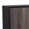 Modern TV Stand Cabinet 2 Doors 2 Shelves 60 Inch Gray Wood BM334370