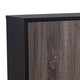 Modern TV Stand Cabinet 2 Doors 2 Shelves 60 Inch Gray Wood BM334370