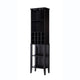 Tall Wine Rack Cabinet Bar for 12 Bottles 4 Shelf 71 Inch Cocoa Brown BM334373