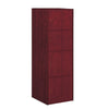 Yuro Utility Cabinet, 4 Storage Doors, 54 Inch Red Mahogany Brown