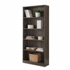 Guvo Bookshelf | 5 Shelves | Raised Platform | 71’’ | Gray Wood