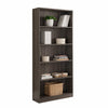 Guvo Bookshelf | 5 Shelves | Raised Platform | 71" | Gray Wood