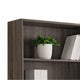 Guvo Bookshelf | 5 Shelves | Raised Platform | 71’’ | Gray Wood