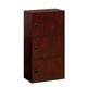 Tora Storage Cabinet, 3 Doors and 3 Shelves, 34 Inch, Mahogany Brown