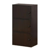 Tora Storage Cabinet 3 Doors and 3 Shelves 34 Inch Red Cocoa Brown