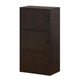 Tora Storage Cabinet 3 Doors and 3 Shelves 34 Inch Red Cocoa Brown